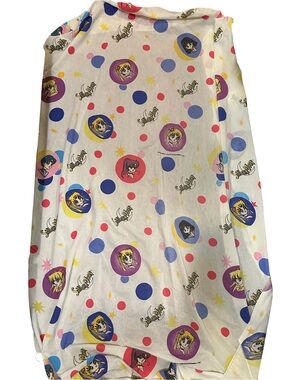 Vintage 1995 Sailor Moon Twin Fitted Sheet Official Naoko Takeuchi Kodansha